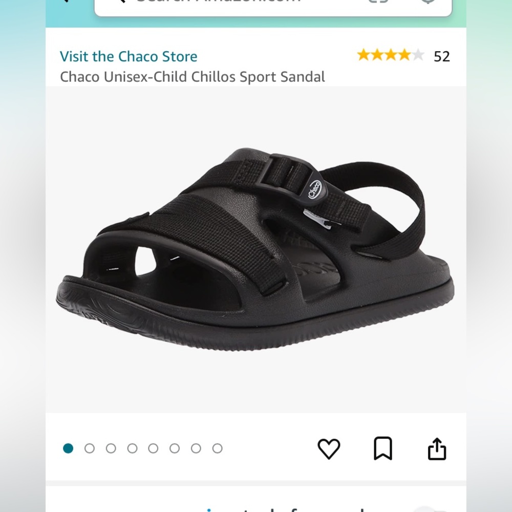 Like New!! 😎 Youth Chacos Chillo Sport Sandal Black 4 Retail $44 - Picture 2 of 10